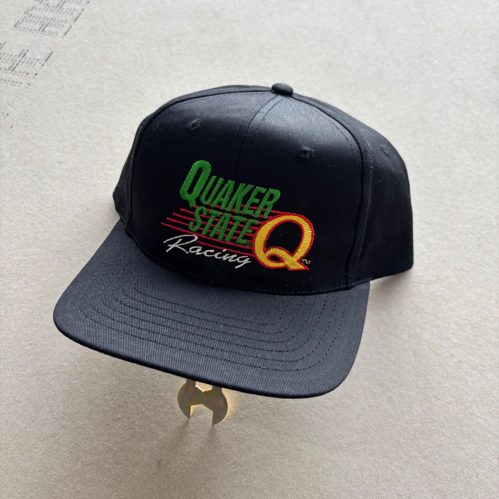 Vintage 90s Quaker State Racing snapback trucker‎ hat